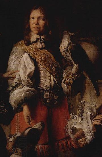 Daniel Schultz the Younger Detail of the Crimean falconer depicting the falconer of king John II Casimir in French costume. China oil painting art